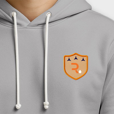 Stampa toppa 100% ricamata indossata personalizzata