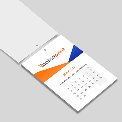 calendario da parete brossura incollata aperto