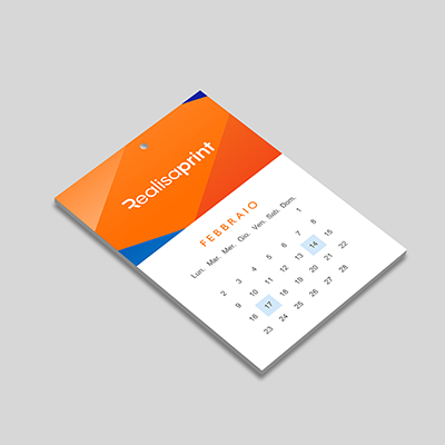 calendario da parete brossura incollata
