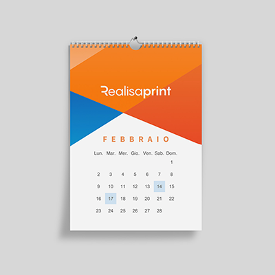 stampa calendari da parete con spirale