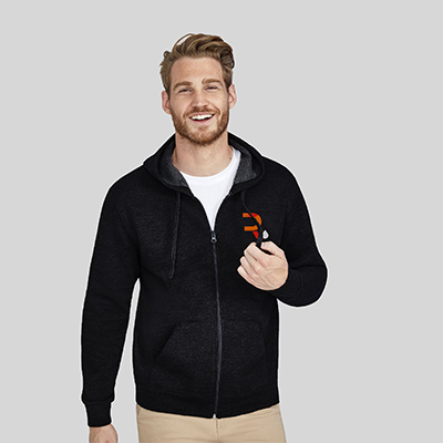 Felpa personalizzata unisex Comfy nero