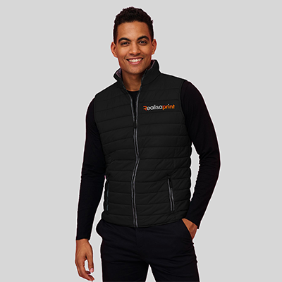 gilet imbottito personalizzato uomo Cloudy nero
