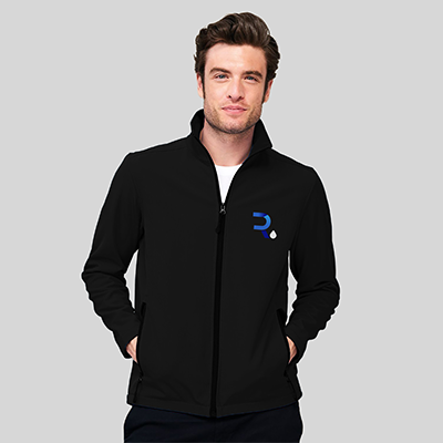 softshell personalizzato uomo Misty nero