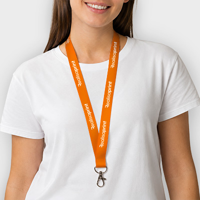 Lanyard piatto personalizzato asimmetrico