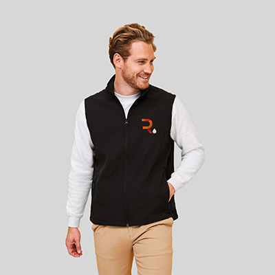 softshell personalizzato uomo Windy nero