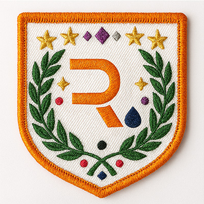 Stampa toppa 50% ricamata personalizzata