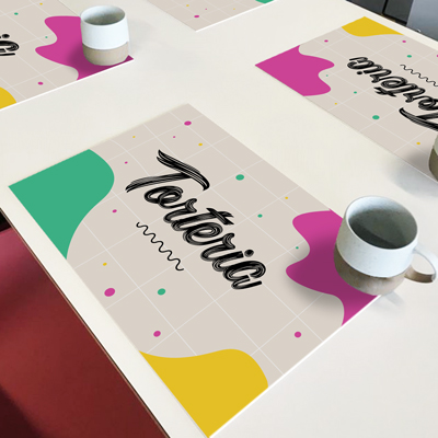 stampa su tovaglietta in vinile